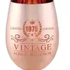 Rose gold egg shaped cup