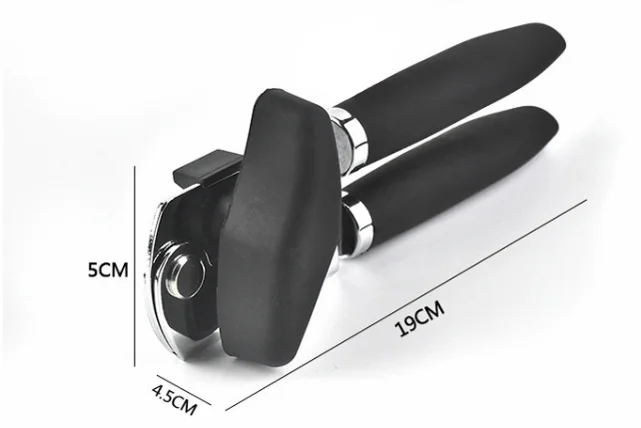 Custom Multifunctional Smooth Edge Safety Beer Bottle Opener Easy Crank Handy Stainless Steel Manual Can Opener