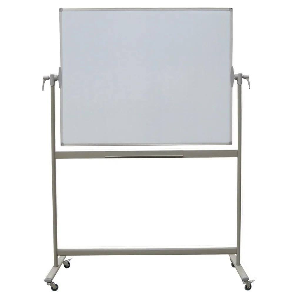 60X36 дюймов Мобильная белая доска на колесах вращающаяся