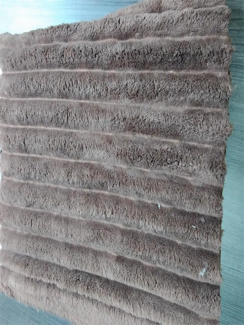 100% Polyester Corduroy Fabric Tricot Knitted Fleece with Woven/Printed Stripes Girls' Dresses Sofas Suits Curtains Garments