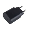 Adaptador europeo negro de 25 W sin caja