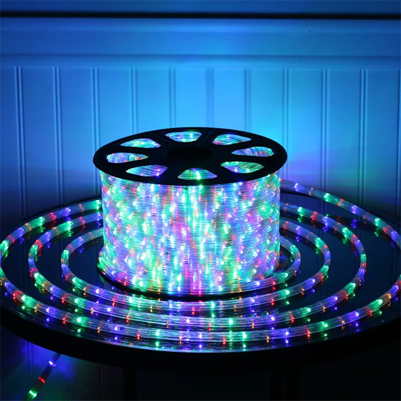 LDEロープライト 100メートル 110V/220V RGB LEDストリップロープライト100mカラーチェンジ