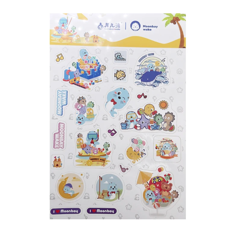 Wholesale custom cheap animal cartoon cute cut PVC sticker