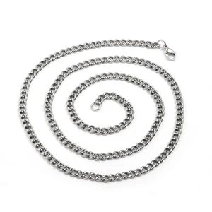 5mm Wide Titanium Bike Chain TIZTI Bracelet Necklace Pendant Chain With Stainless Steel Lobster Clasp Jewelry Men