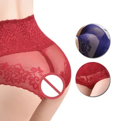 New arrival fashion women sexy lace back underwear comfort thongs briefs ladies breathable hollow transparent panties
