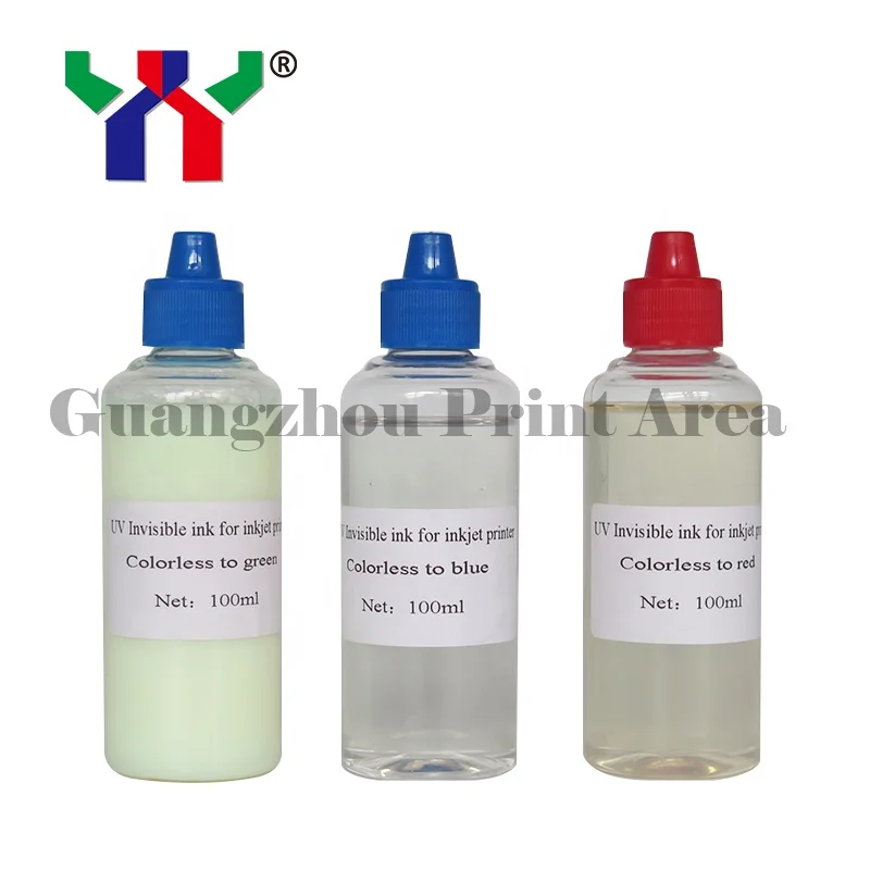 High Quality UV Invisible Ink - Colorless to Red for Inkjet