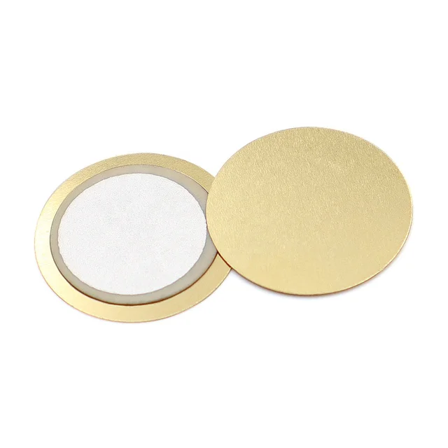 Diameter 18MM Piezo Ceramic Brass Disc  Alarm Sounding Sound Piezoelectric Ceramic Plate Buzzer Acoustic Components