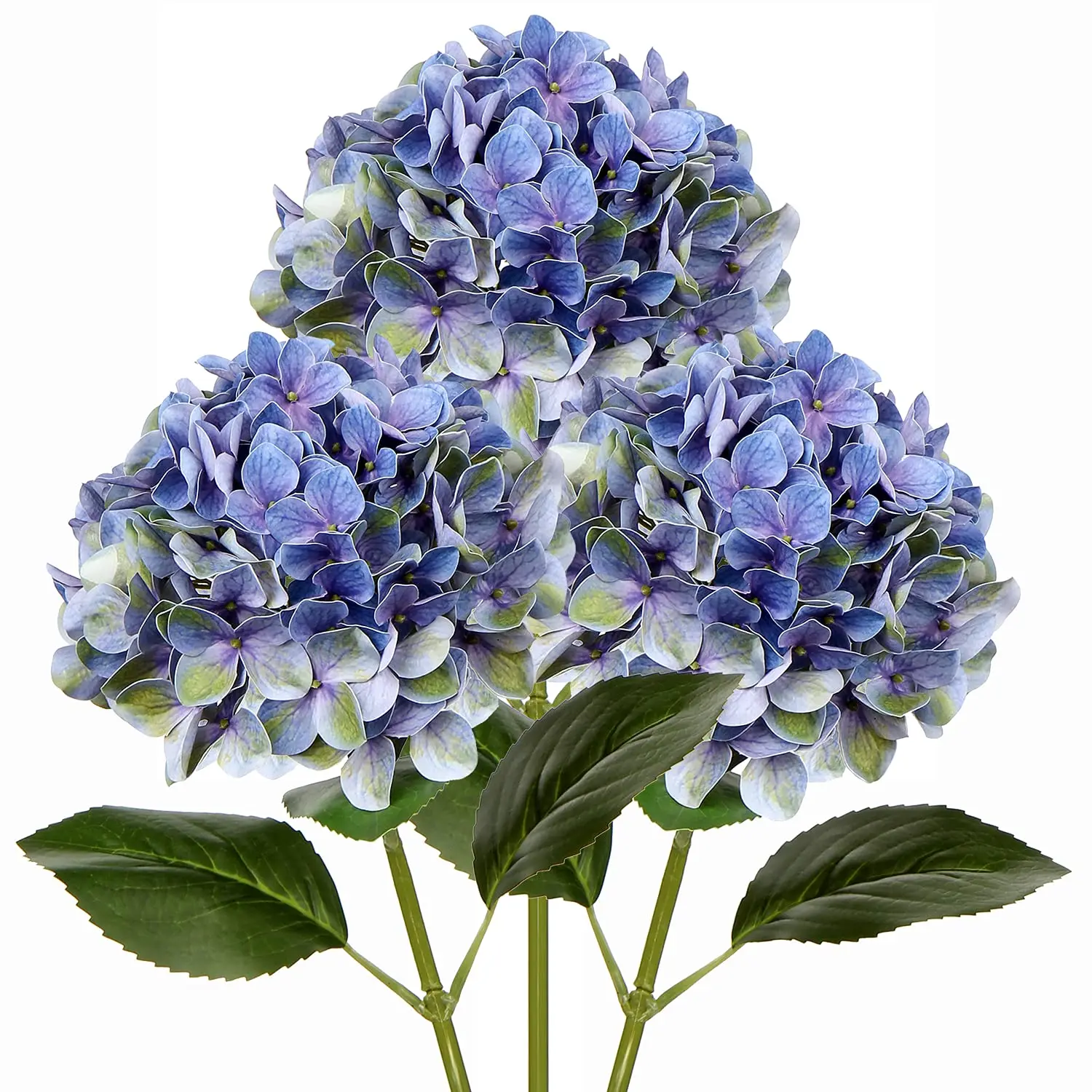 Silk Flower Heads Hydrangea With Stems Artificial Hydrangea Flowers For