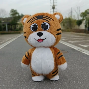 2025 Hot sale giant tiger inflatable mascot costume cute giant tiger mascot adult party costume