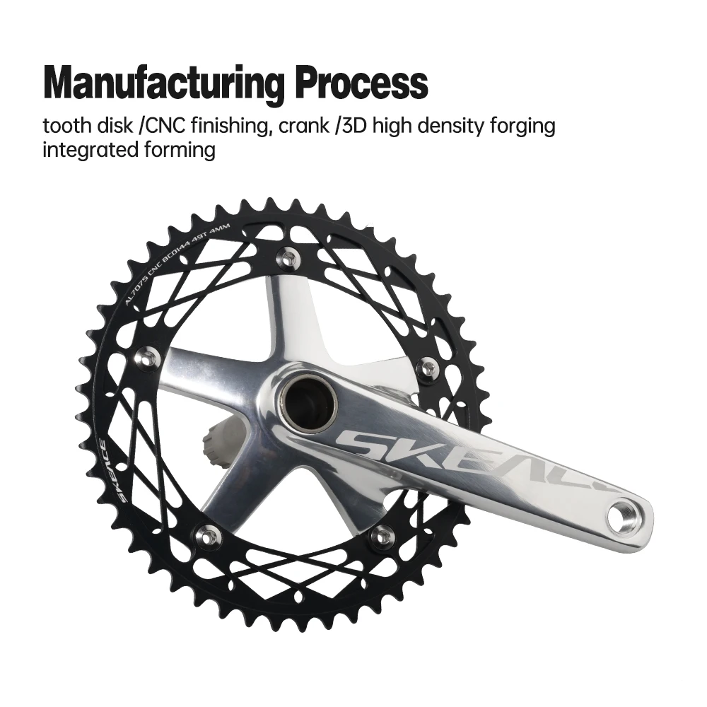SKEACE Fixed Gear Cranksets for Track Racing & Single Speed