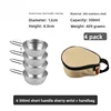 4 300ml short handled snow roller bowls+handbag