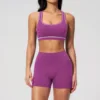 Purple  bra+short