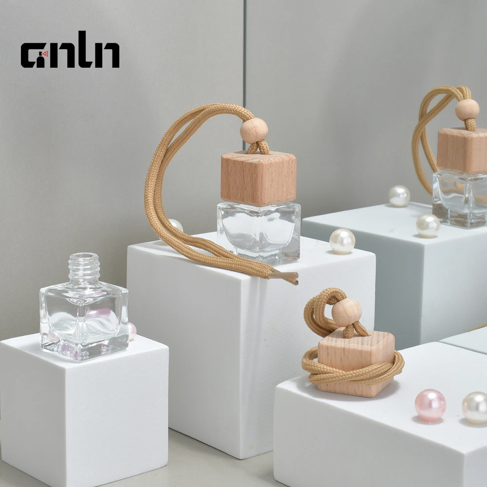 ANLN Wholesale Luxury 5ml Car Perfume Ornament with Wood Caps