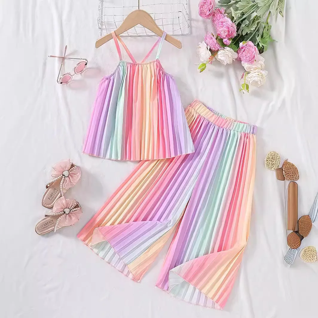 Summer New Arrival Sweet Fresh Girl Two-Piece Casual Western Suit