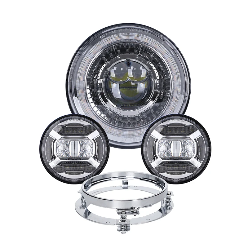 Wholesale Dragon Eye Design LED Headlight Set for Harley