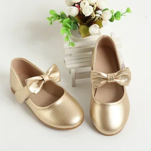 Personalized Pretty Bow Princess Girls Party Dance Shoes Sweet Lovely Charming Fashion Soft Bottom Princess Shoes