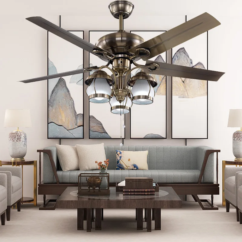 Decorative Ceiling Fan with Led Light Chandelier Ceiling Fan Light 52 Inch Fan Lamp ETLF0012