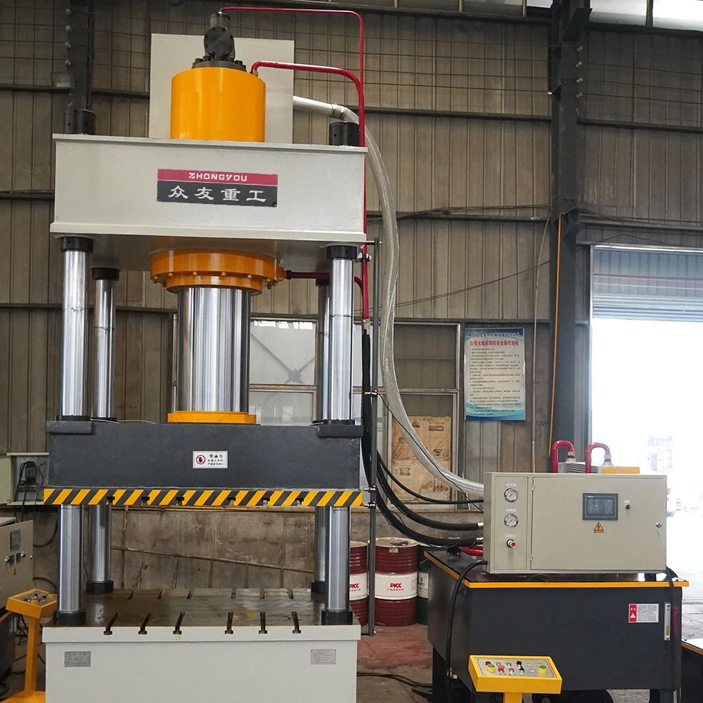 Factory Direct Sale 4 Column 500 Ton Multifunctional Can Be Customised Four Column Hydraulic Press Machine With PLC Price