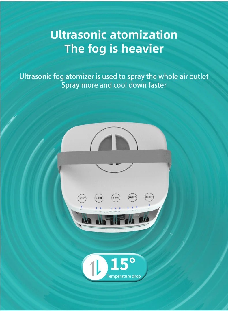 Desktop Small Air Conditioner, USB, Portable - detail 12