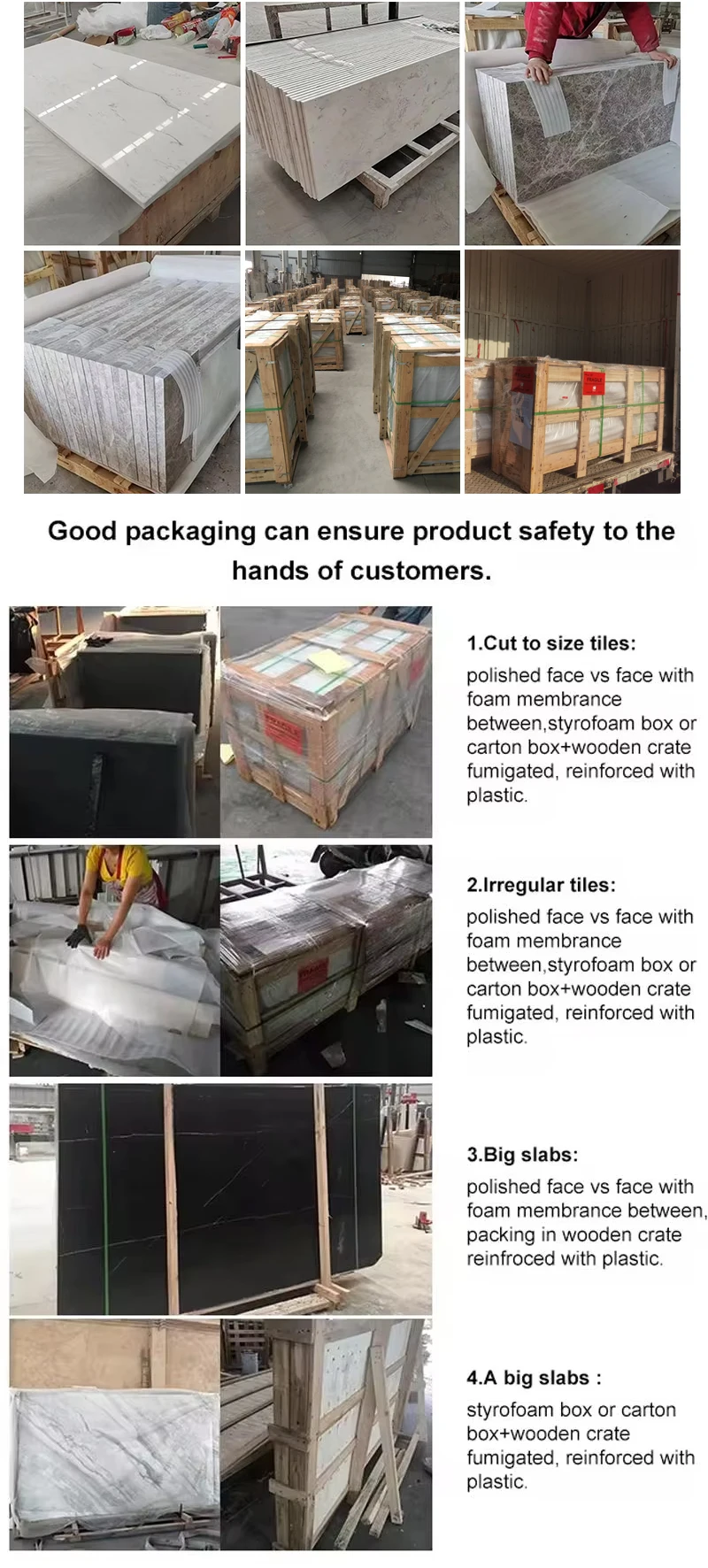 Packaging & shipping specifications