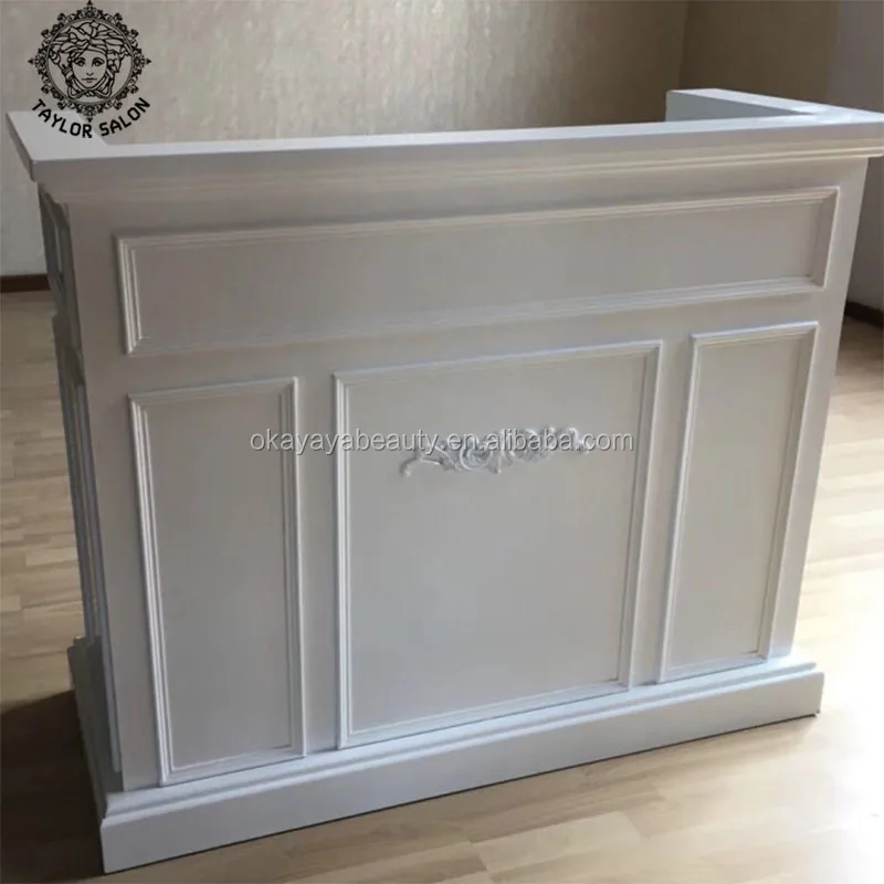 White Reception Desk Office Front Counter Office Furniture Modern Customized Fashionable Reception Desk and Sofa