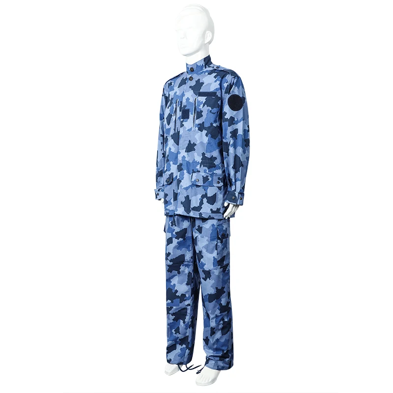 Jinteng Navy Blue Camouflage Digital Uniforms Britain F1 BDU Breathable Battle Dress Uniform