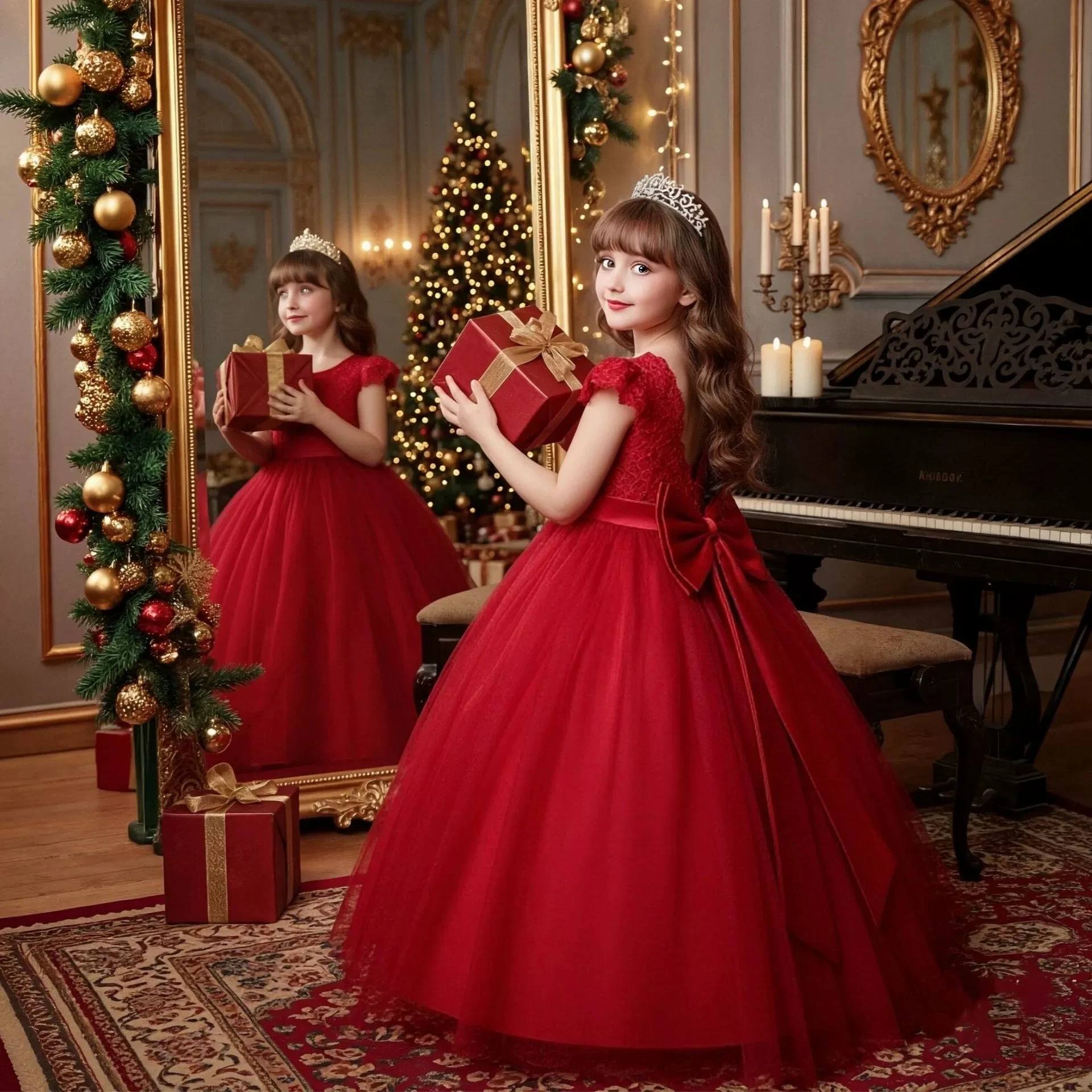 Korean Style Lace Princess Dance Big Girl Evening Dress Fashion Backless  Kid Prom Birthday Dresses Flower Girl Wedding Gown| Alibaba.com