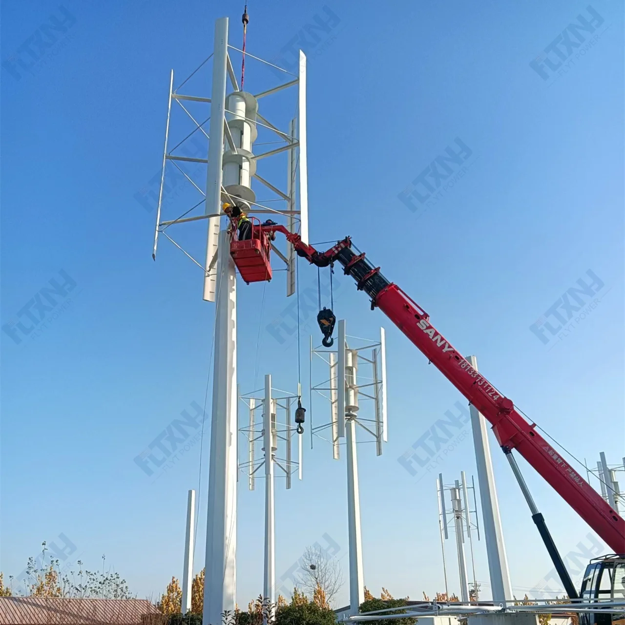 Alibaba.com: FLYT Power Vertical Axis Wind Turbine 1kW–10kW, 96V–380V ...