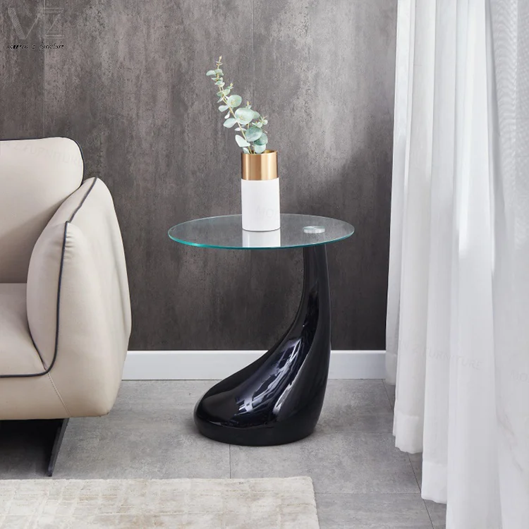 Scandinavian Contemporary Small Coffee Table Modern Fancy Small Home Side Table for Living Room