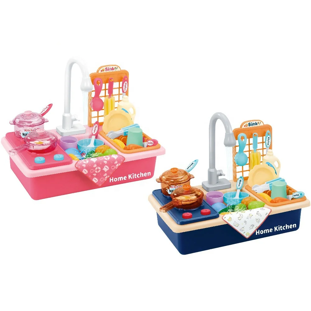 2 in 1 Children Cooking Pretend Play Toy Kitchen Backpack Tool Set Toys Play Food Set Tableware Kitchen Table Toys for Kids