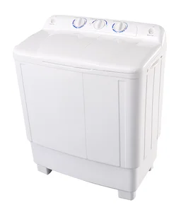 2026 New Style 8kg Top Load Semi-Automatic Stainless Steel Twin Tub Washing Machine for Home Use