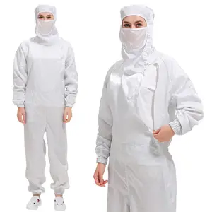 Anti Static Dust Free Polyester Work Coverall Lint Cloths Custom Size Fire Retardant Dust-Proof Unisex