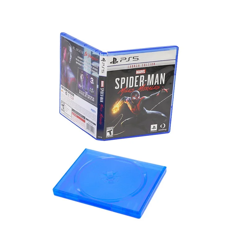 プレイステーション用透明ブルーゲームディスクCDシェルストレージ