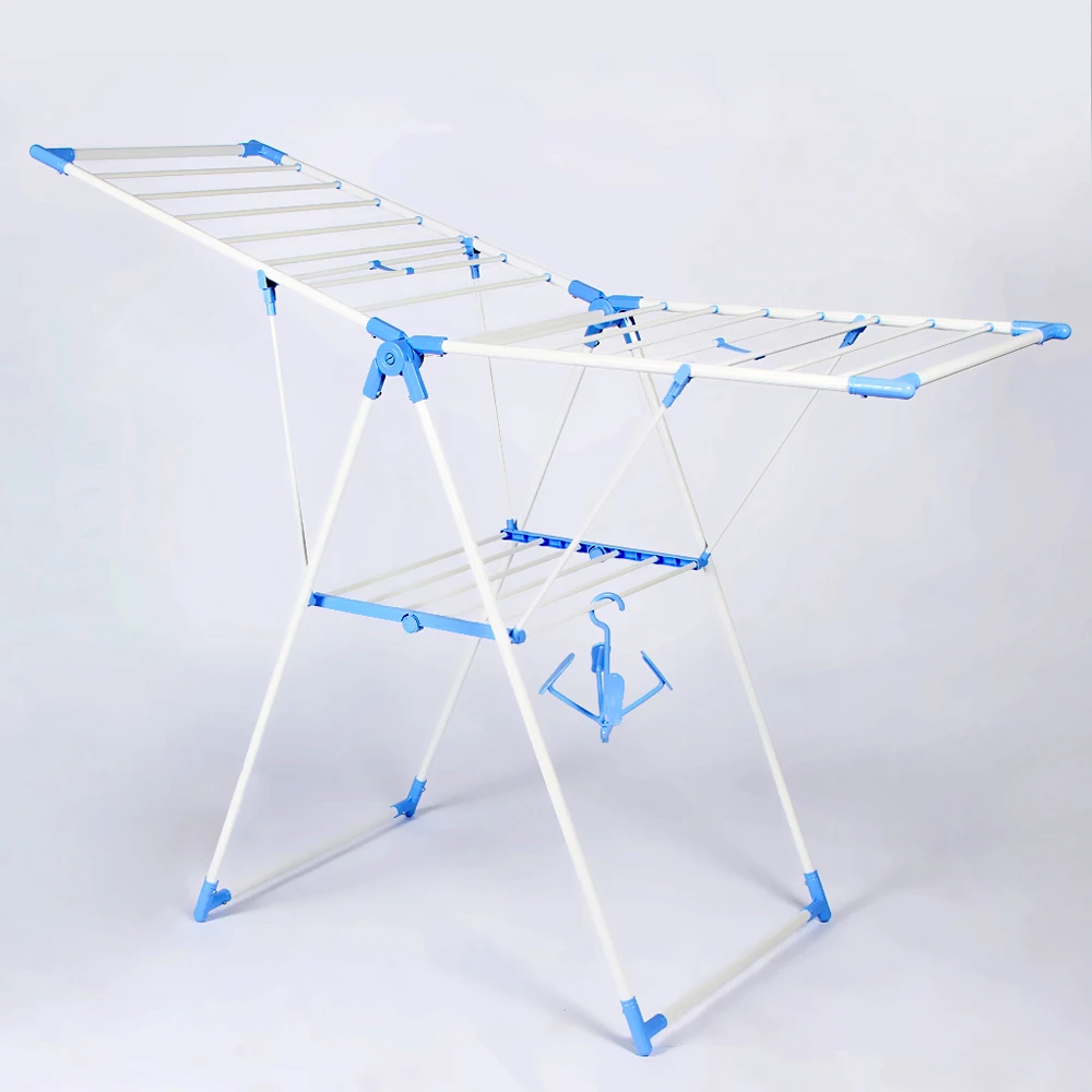Attractive Simple Design Hanging Wrought Iron Clothes Drying Rack Shelves