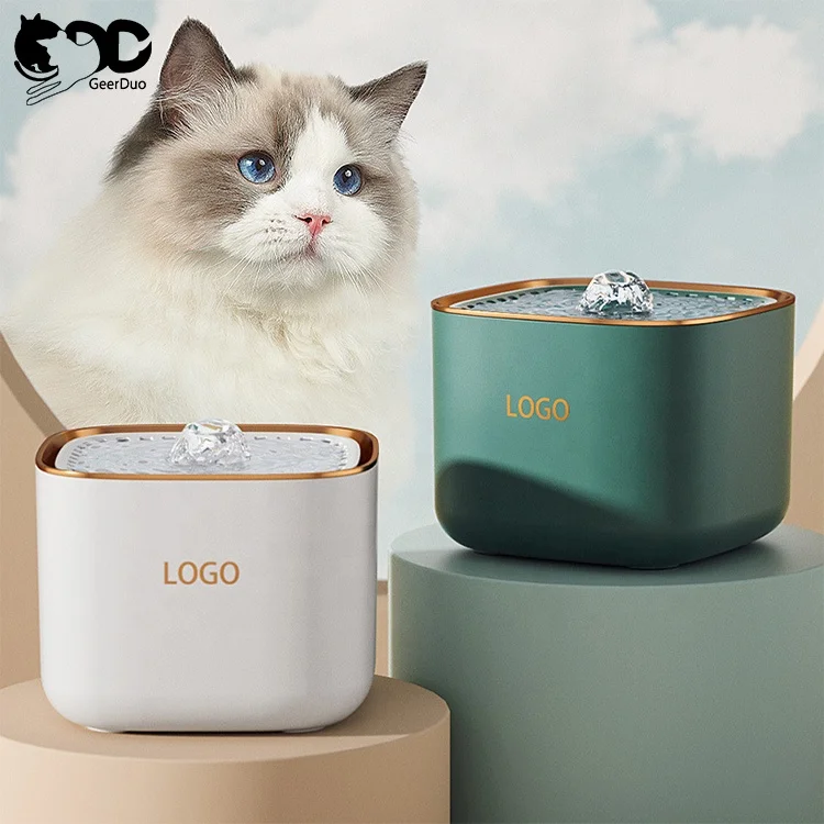 Pet Fountain Replacement Pump - Ultra Quiet USB Pump With LED Light, Compatible With Many Cat/Dog Water Fountains