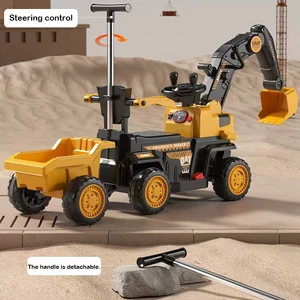 Excavator Can Sit Human Toy Car Children's Electric Excavator Super Large Engineering Car