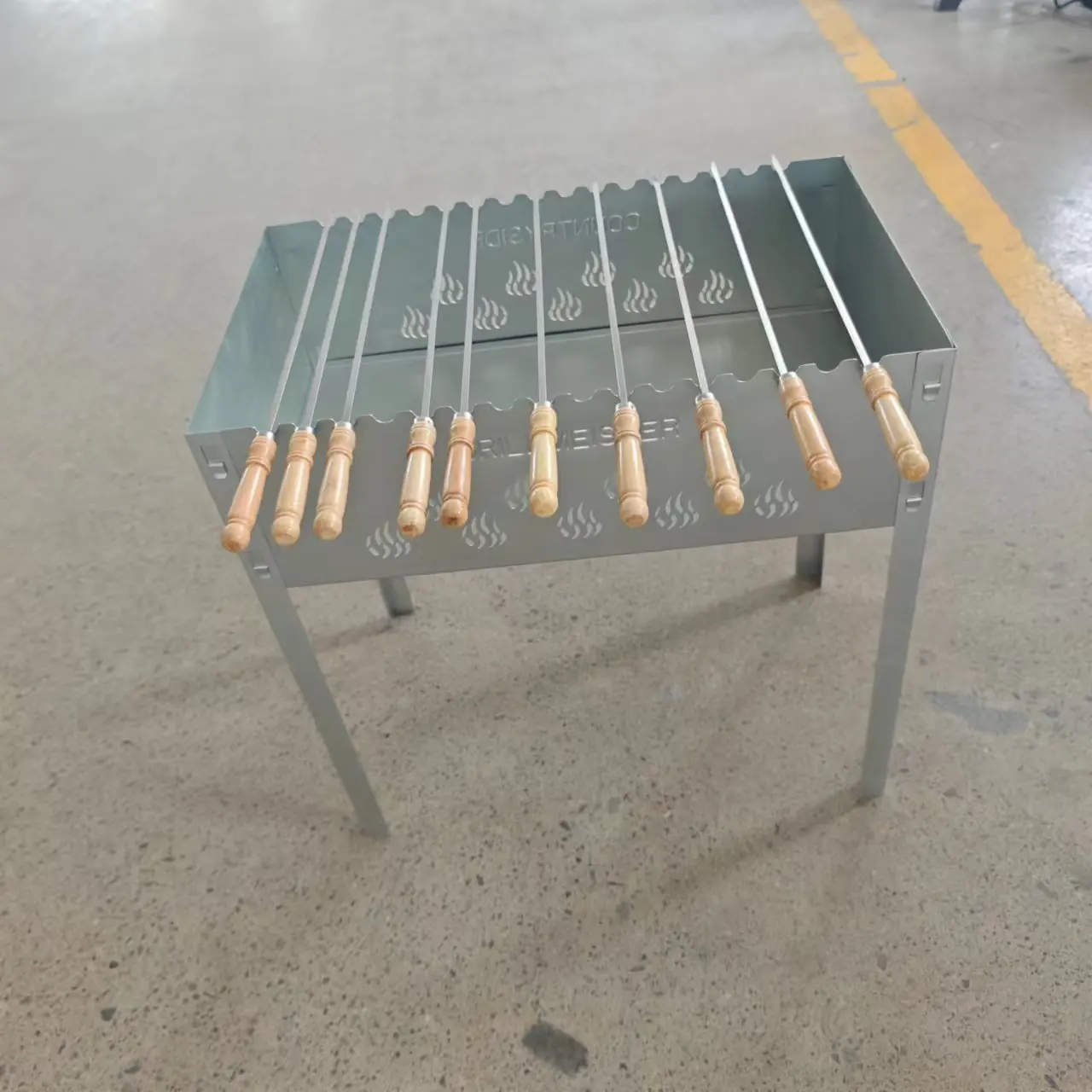 product outdoor garden brazilian cyprus bbq barbeque greek stainless steel rotisserie-4