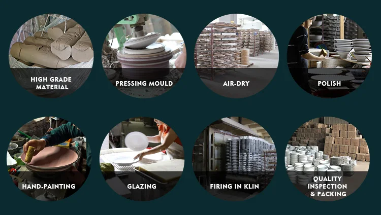 Different Inch High Quality Hotel Catering Hat Shape Ceramic Round Pasta Soup Plate Wholesale Restaurant Dinner Plate