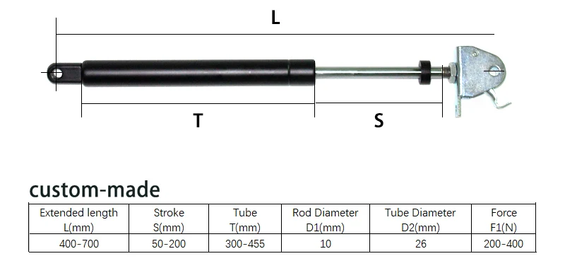 HEXIE Steel Gas Strut Cylinder Style Recliner Chair Parts for Outdoor and Office Furniture Itch for Comfort