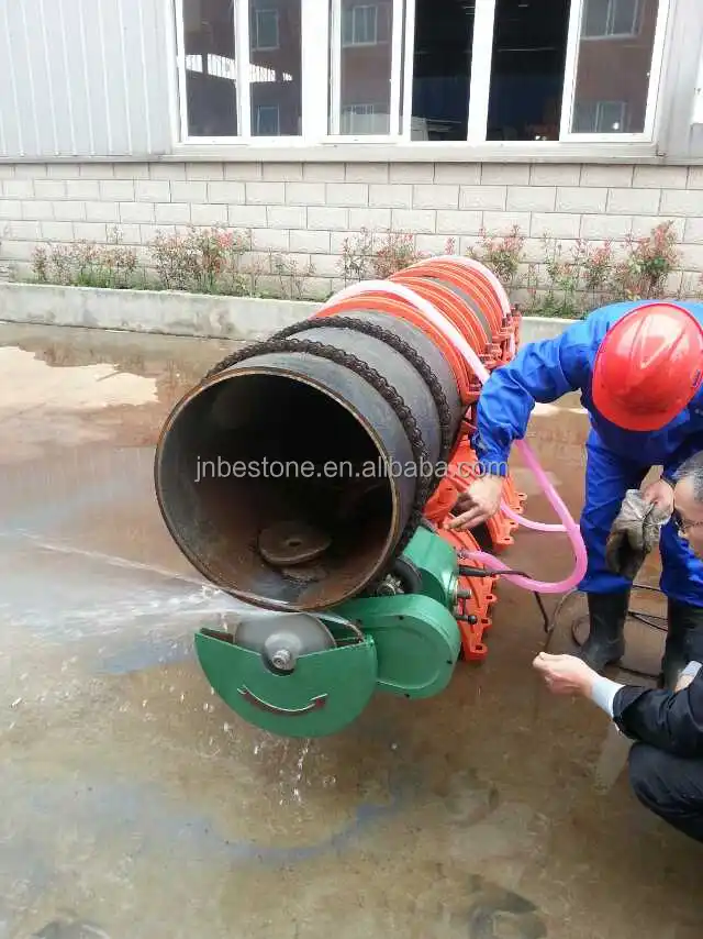 Dk6200 Electrical Pipeline Hot Tapping Machine Making The Hole