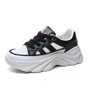 Y2A06 Summer New Sandals, Women's Hollow Breathable and Increased Thick Sole Casual Sports Board Shoes