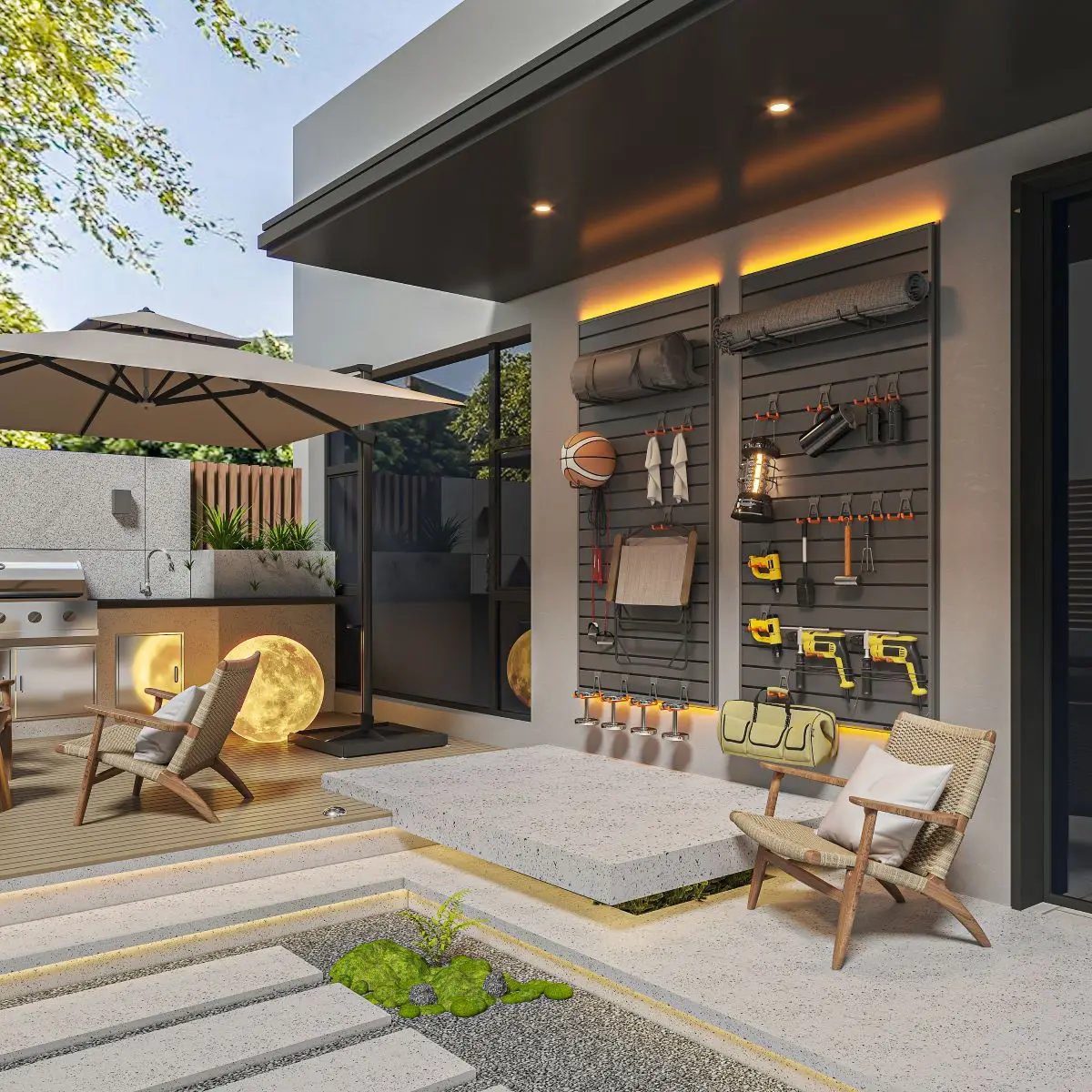 Trending Durable Wall Mount Garage Tool Organizer Storage Hook Heavy Duty Garage Wall Rack Hooks for Hanging details