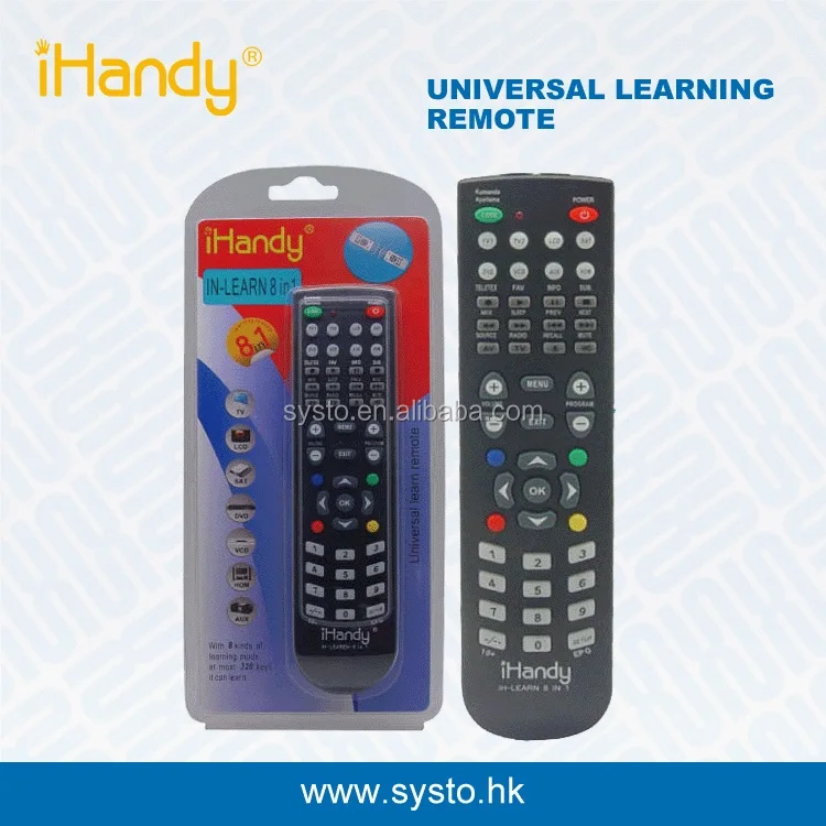 SYSTO CRC1804 Universal Remote Control 8 Device in 1 Universal for Tv Dvd Stb Aux with Learning Function