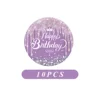 Purple Seven inch plate-10pcs