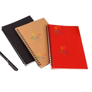 A5 Customized Cover  Popular Type and Designs Manufactured Spiral Notebook for Students