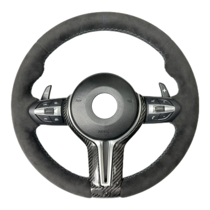 Custom Black Alcantara M Sport Steering Wheel For Bmw F10 F30 X5 E70