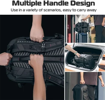 Camera Backpack Professional Bag, Waterproof Photography Camera Case Anti Theft Travel for Photographers DSLR Mirrorless detail image