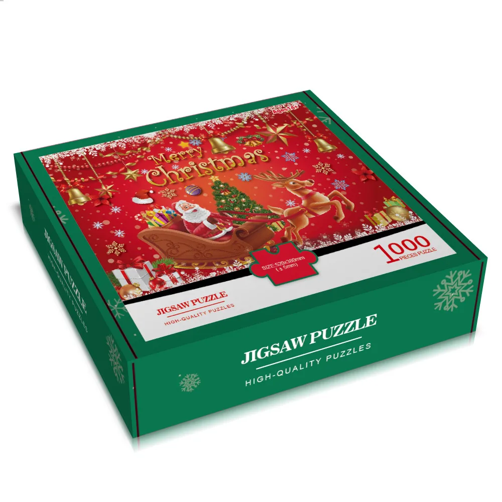 Высокое качество 1000 шт 5 мм красочные веселые рождественские головоломки для детей и