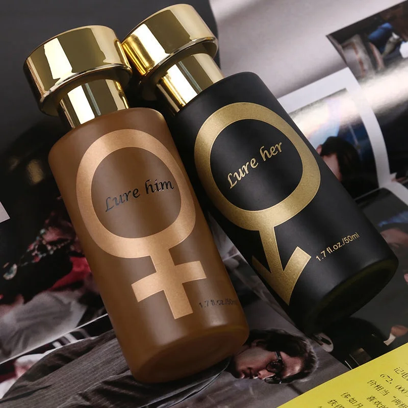 Natural Golden Black Lure Him Her Long Lasting Romance Attractive Pheromone  Perfume Spray For Men and Women