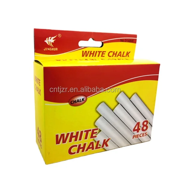 2023 Прямая продажа с фабрики поддержка детей или студентов 48 шт. белый беспыльный мел